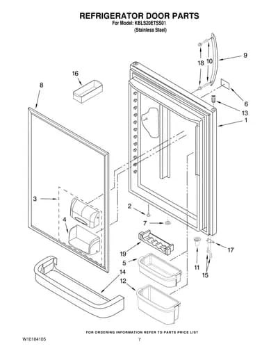 REFRIGERATOR DOOR PARTS