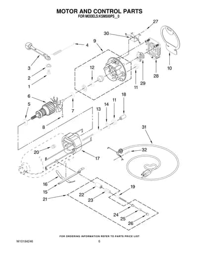MOTOR AND CONTROL PARTS