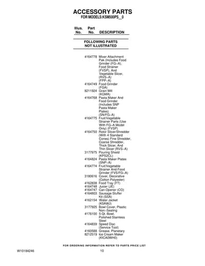 ACCESSORY PARTS