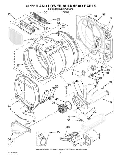 UPPER AND LOWER BULKHEAD PARTS