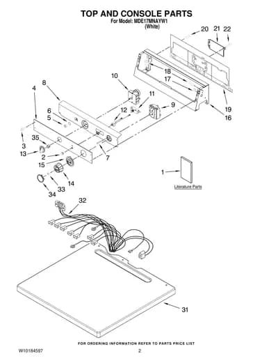 TOP AND CONSOLE PARTS