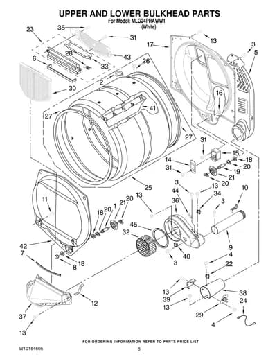 UPPER AND LOWER BULKHEAD PARTS