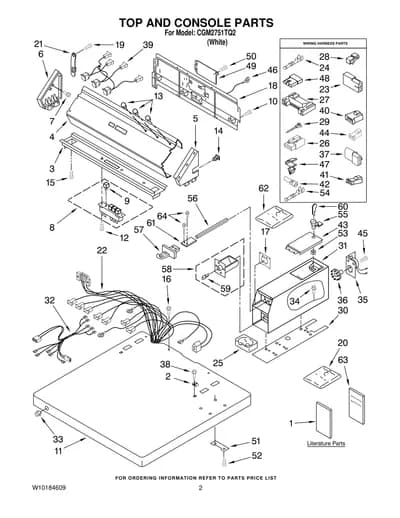 TOP AND CONSOLE PARTS