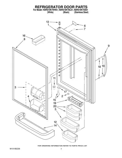 REFRIGERATOR DOOR PARTS