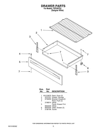 DRAWER PARTS