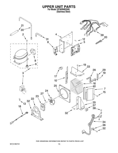 UPPER UNIT PARTS