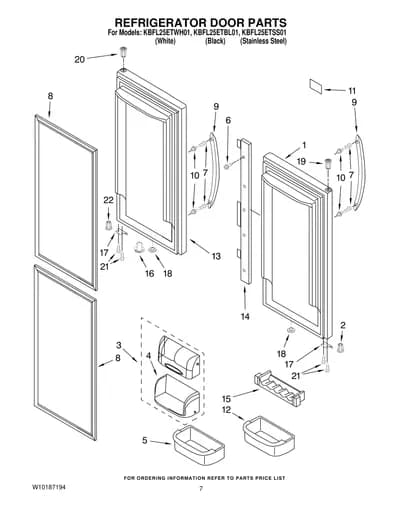 REFRIGERATOR DOOR PARTS