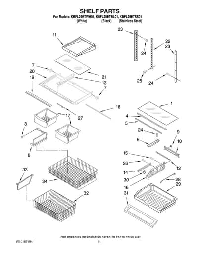 SHELF PARTS