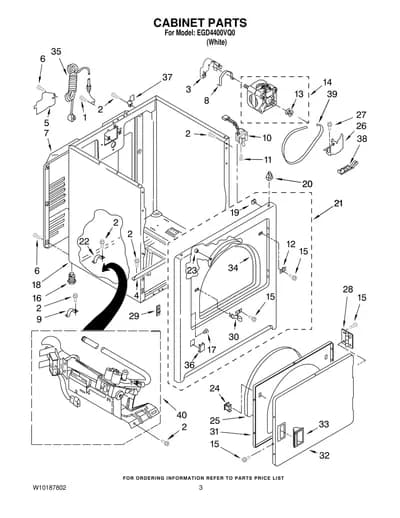 CABINET PARTS