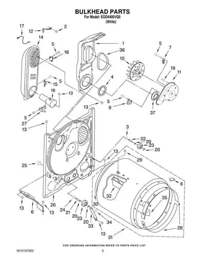 BULKHEAD PARTS