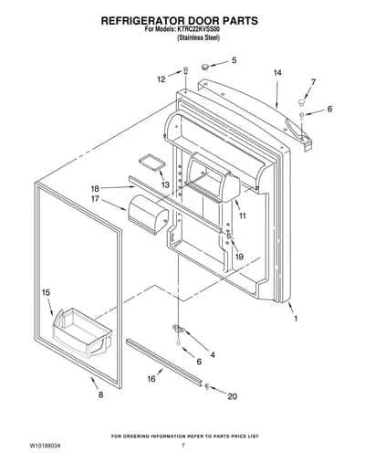 REFRIGERATOR DOOR PARTS
