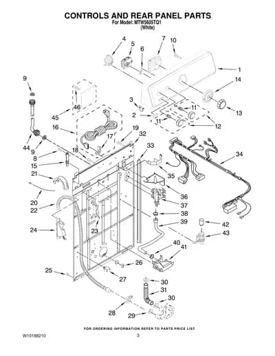 CONTROLS AND REAR PANEL PARTS