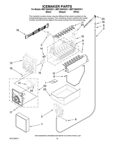 ICEMAKER PARTS