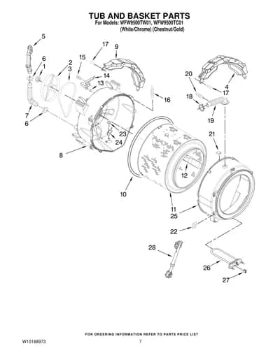 TUB AND BASKET PARTS