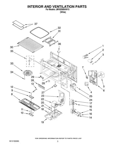 INTERIOR AND VENTILATION PARTS