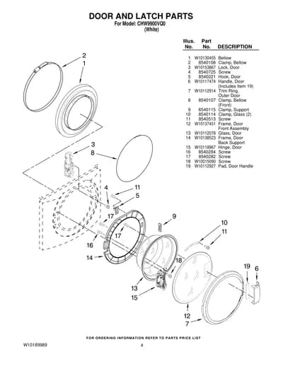 DOOR AND LATCH PARTS