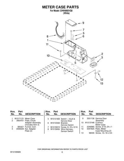 METER CASE PARTS
