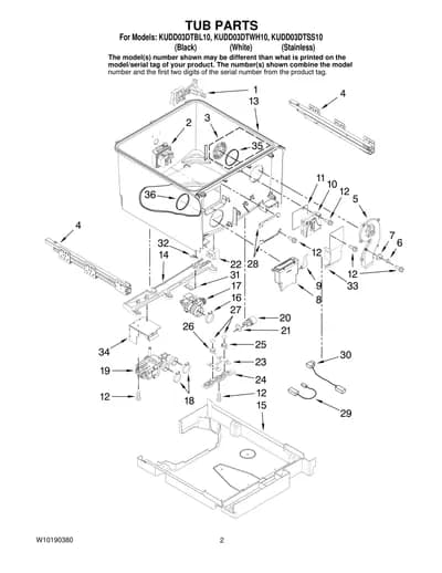 TUB PARTS