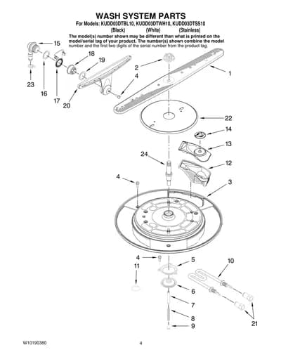WASH SYSTEM PARTS