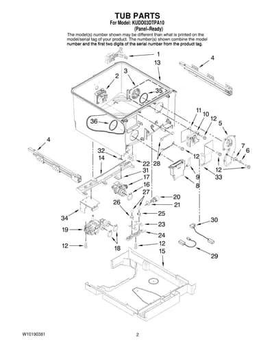 TUB PARTS
