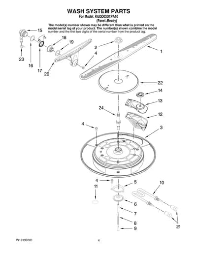 WASH SYSTEM PARTS
