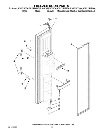 FREEZER DOOR PARTS