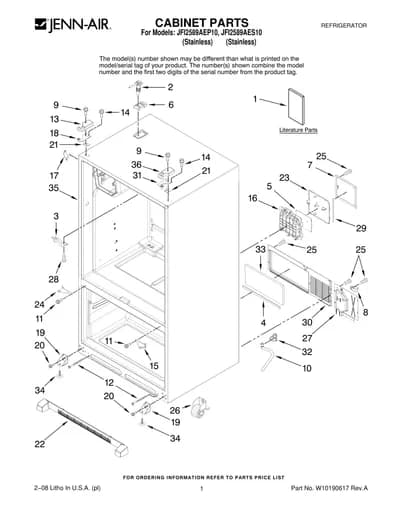 CABINET PARTS