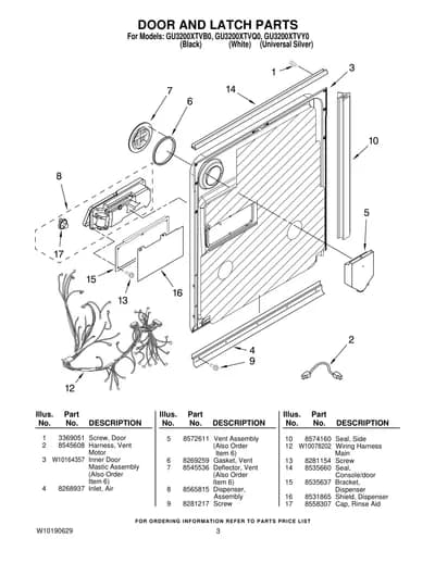 DOOR AND LATCH PARTS