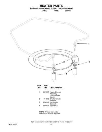 HEATER PARTS