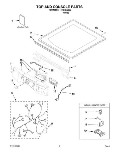 TOP AND CONSOLE PARTS