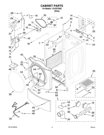 CABINET PARTS