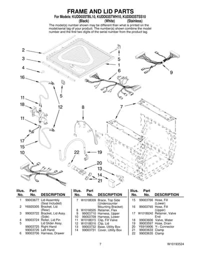 FRAME AND LID PARTS