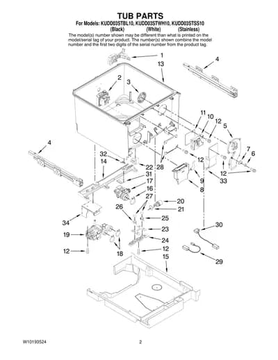 TUB PARTS