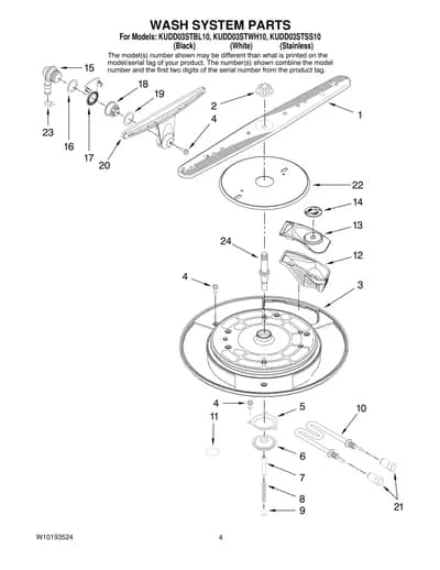 WASH SYSTEM PARTS