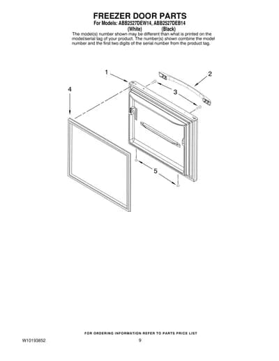 FREEZER DOOR PARTS