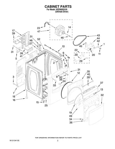 CABINET PARTS