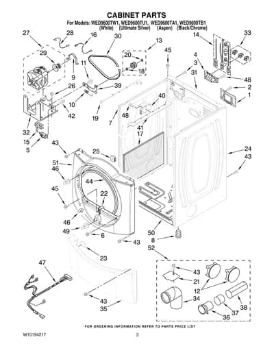 CABINET PARTS