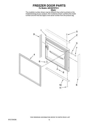 FREEZER DOOR PARTS