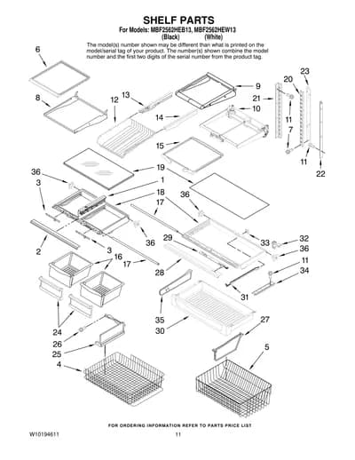 SHELF PARTS