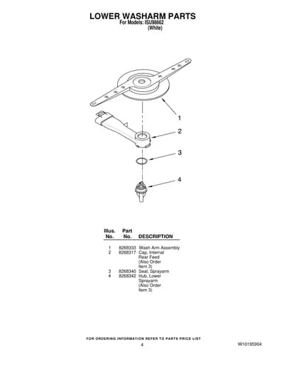 LOWER WASHARM PARTS