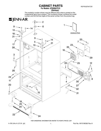 CABINET PARTS
