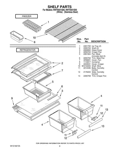 SHELF PARTS