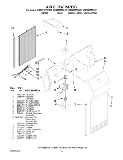 AIR FLOW PARTS