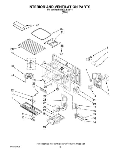 INTERIOR AND VENTILATION PARTS