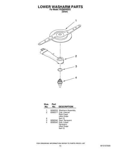 LOWER WASHARM PARTS