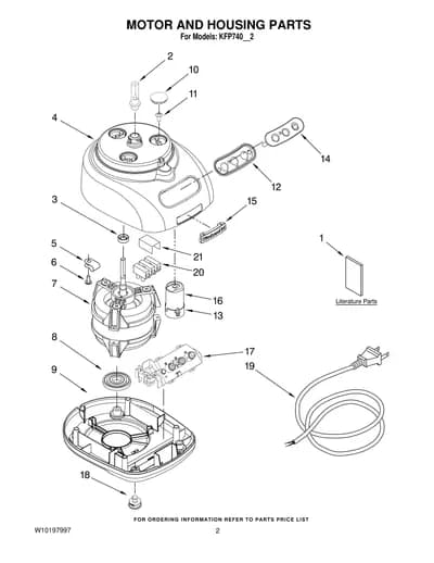 MOTOR AND HOUSING PARTS