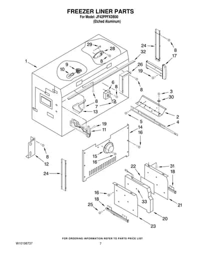 FREEZER LINER PARTS