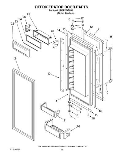 REFRIGERATOR DOOR PARTS