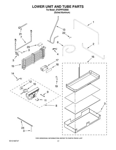 LOWER UNIT AND TUBE PARTS