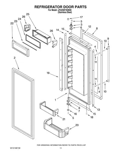 REFRIGERATOR DOOR PARTS